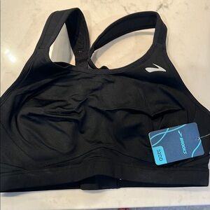 Brooks Black Supportive Sports Bra
